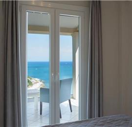 7 bedroom seafront luxury villa with pool & jacuzzi, near Acharavi, sleeps 14-15